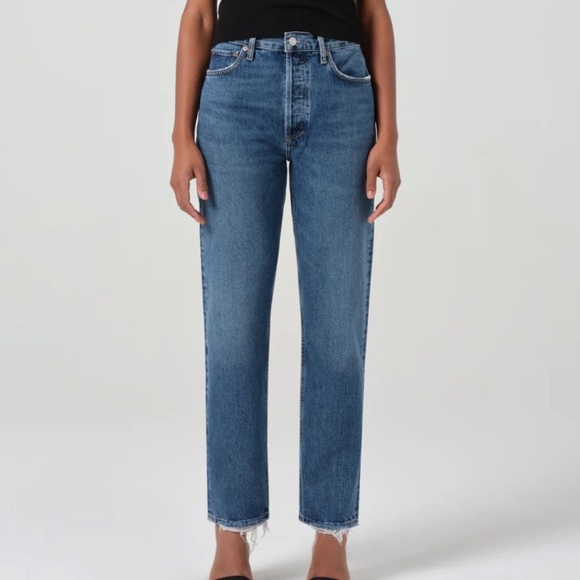Agolde 90'S PINCH WAIST HIGH RISE STRAIGHT jeans range wash - Picture 1 of 13